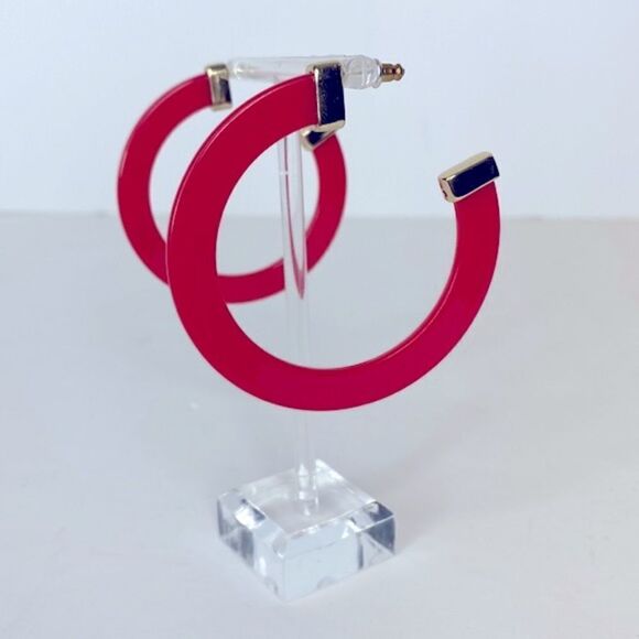 NEW…Red/Gold open hoops OS (one size) from Forever21 - Picture 1 of 3